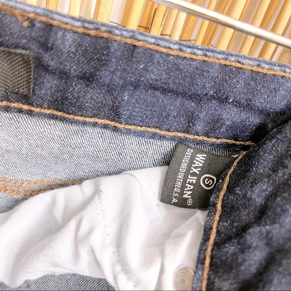 NWOT Wax Jean Distressed Mini Denim Skirt Size Small - Picture 5 of 6